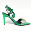 Luxury Green Rhinestones Heels