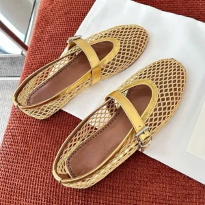 Alaia Mesh Ballet Flats