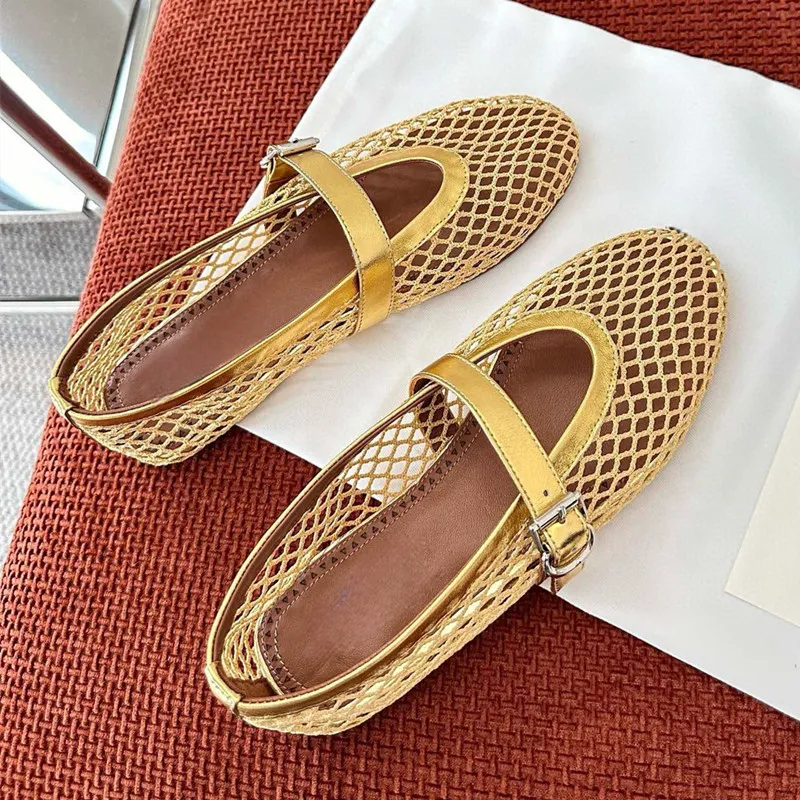 Alaia Mesh Ballet Flats