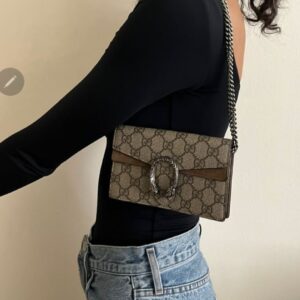 Gucci Beige Supreme Super Mini Bag