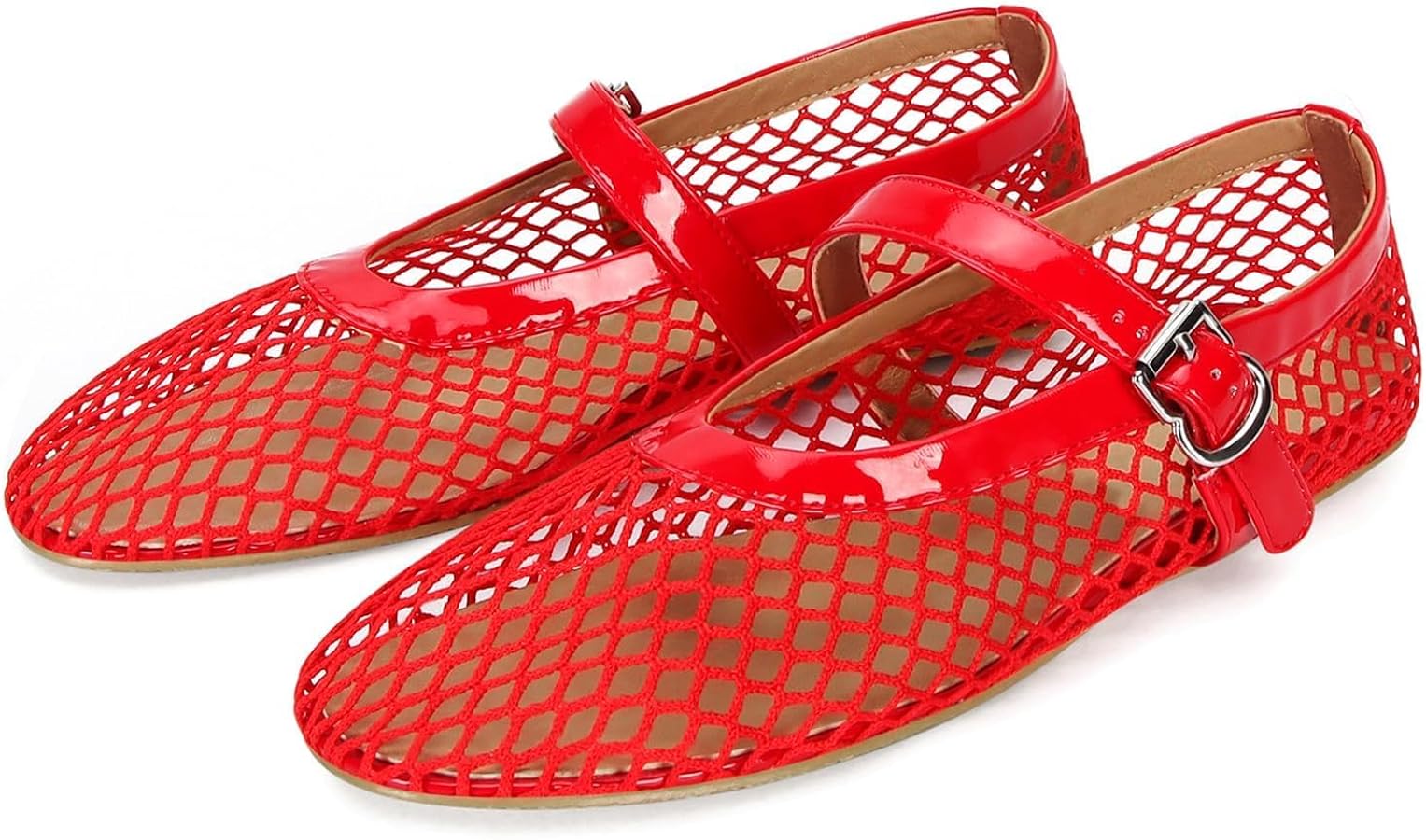 Alaia Mesh Ballet Flats