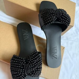 ZARA Pearl Embellished Sandals