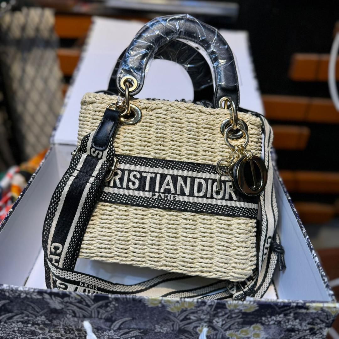 Dior Christian Natural Walker Lady Bag Mini