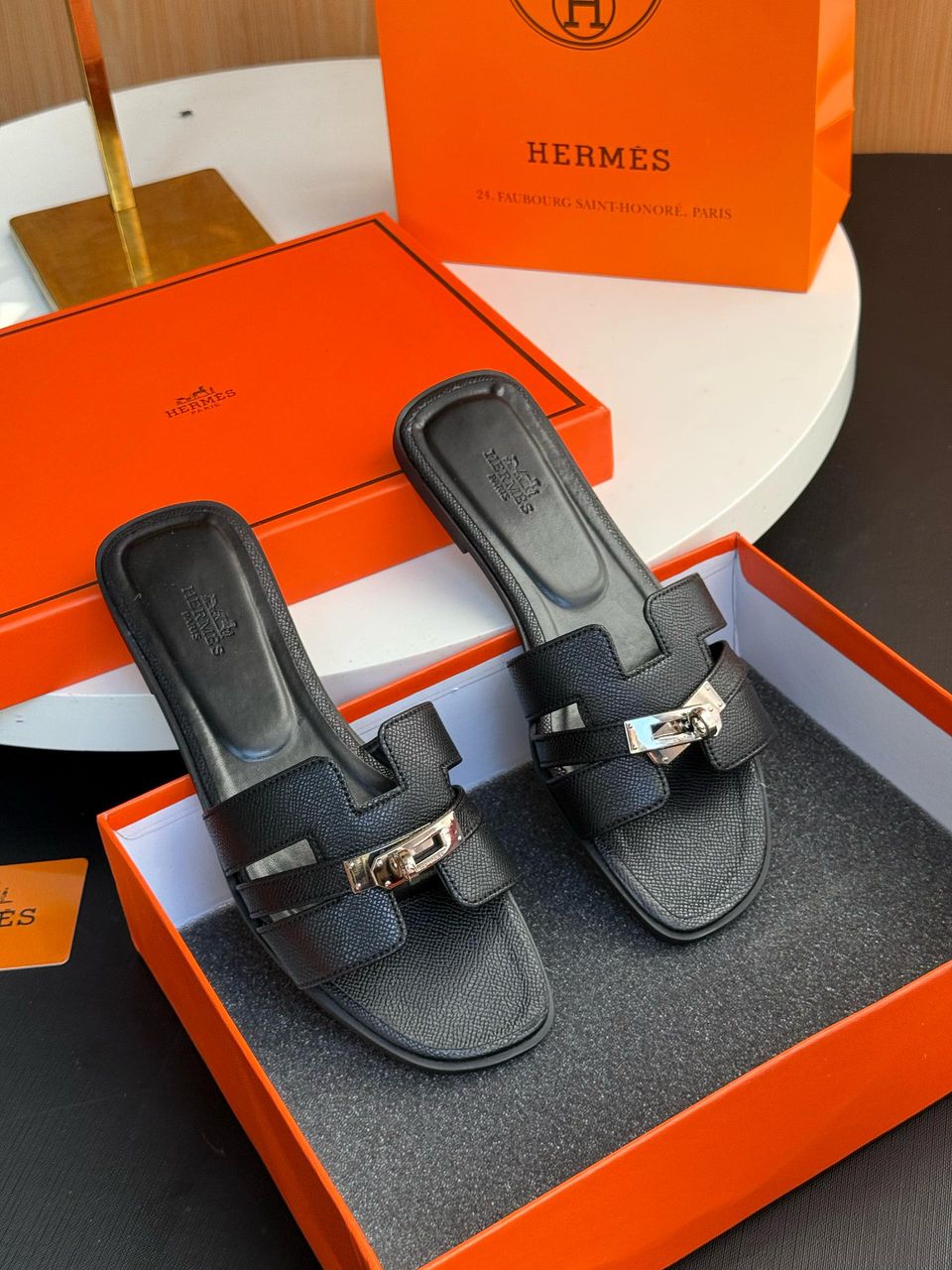 Hermès H-Shaped Sandals