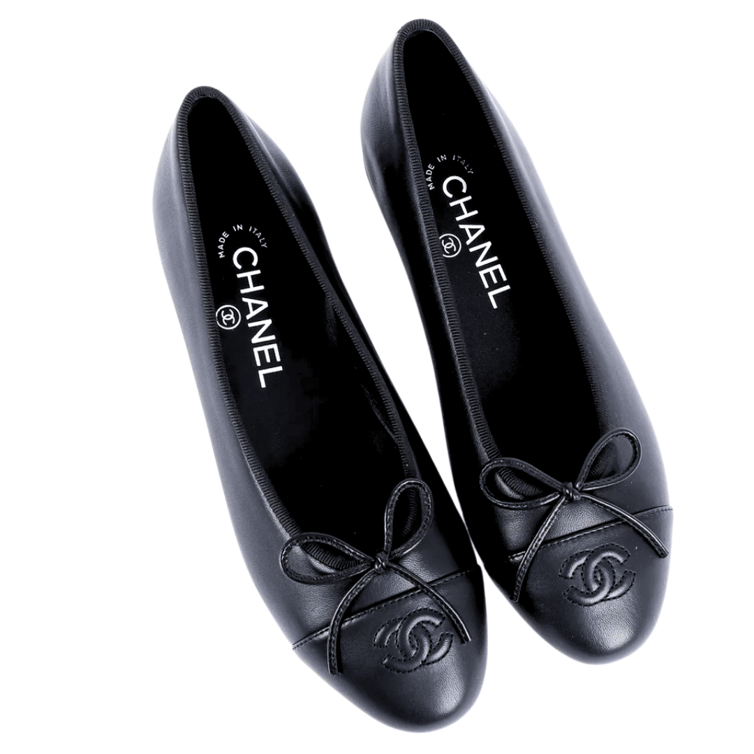 Chanel CC Logo Ballet Flats