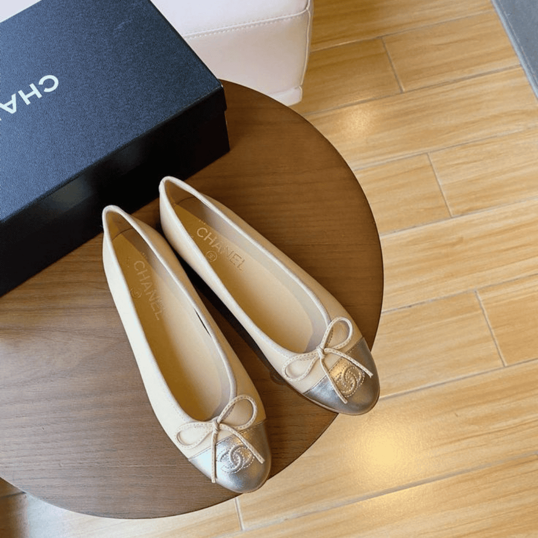 Chanel CC Logo Ballet Flats