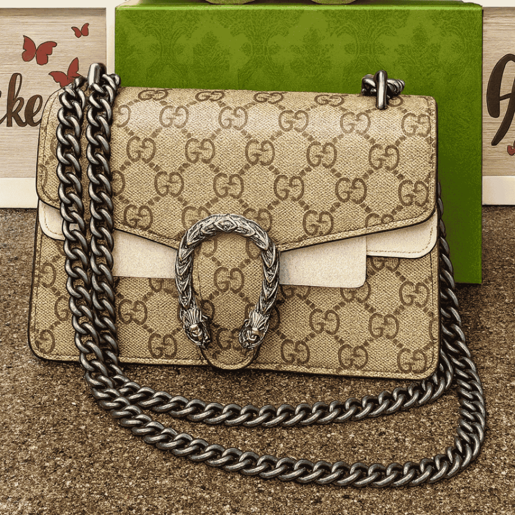 Gucci Beige Supreme Super Mini Bag