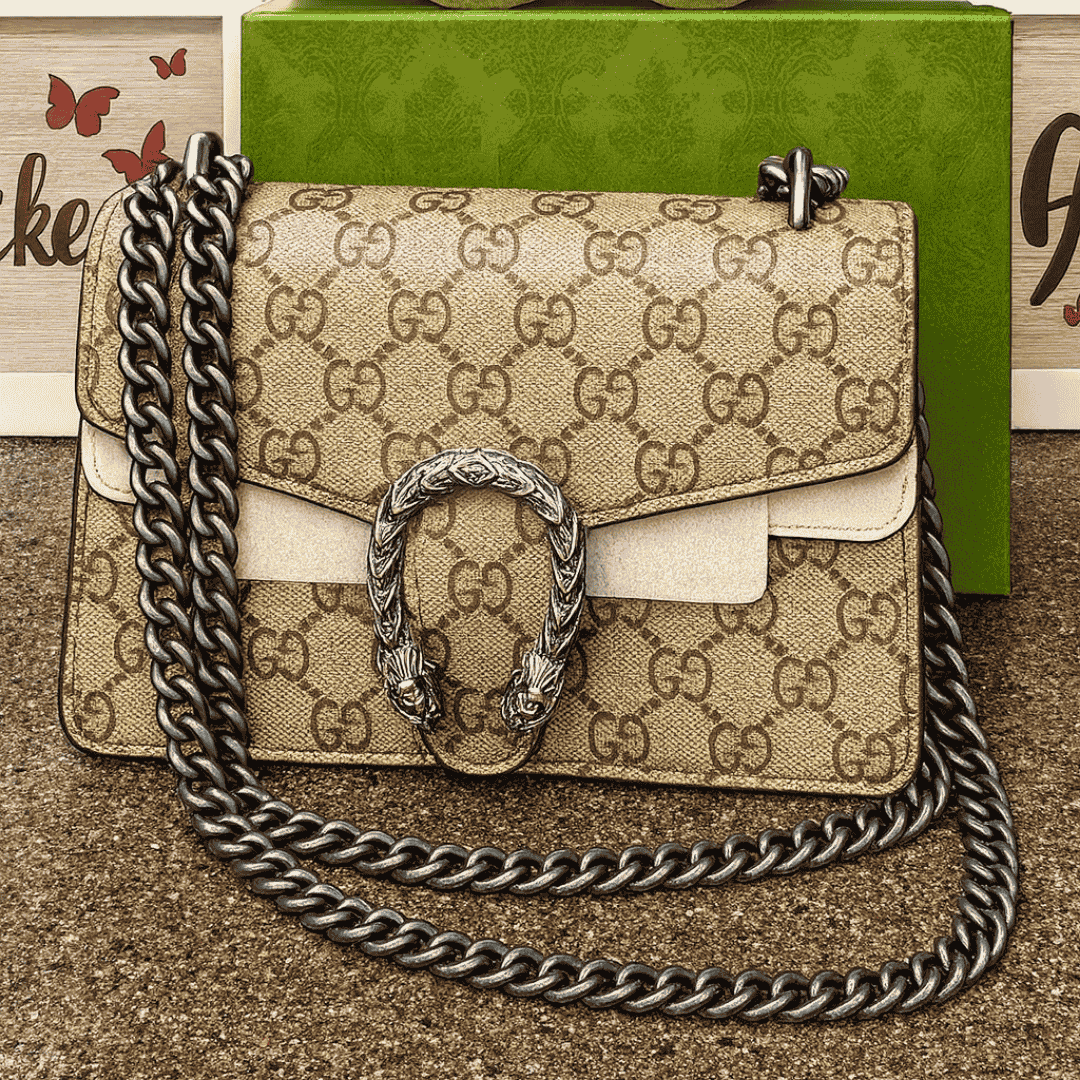 Gucci Beige Supreme Super Mini Bag