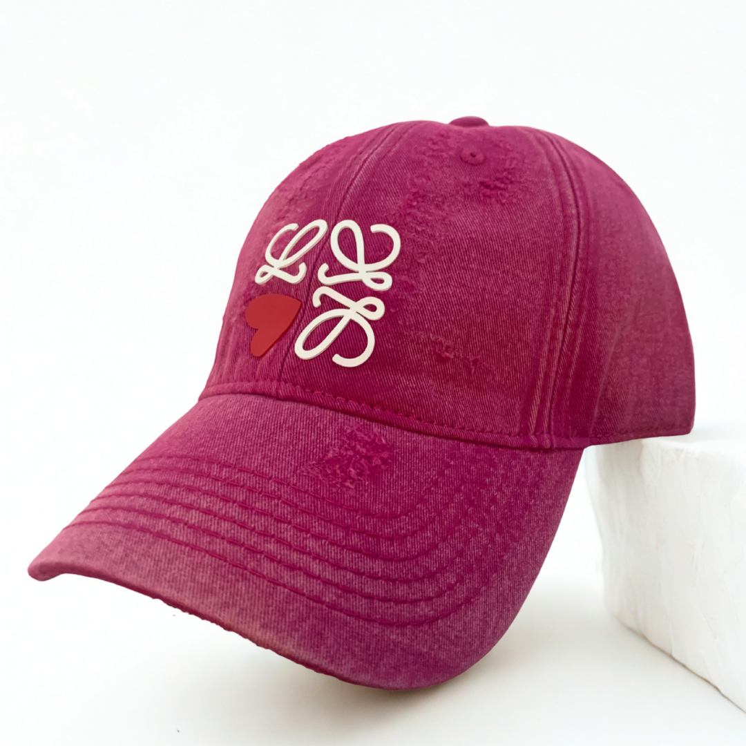 Love Heart Outdoor Hat Cap for Women