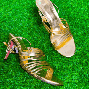 Gold Zara High Heel Sandals