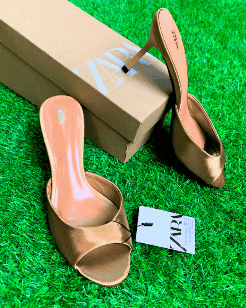 Zara Goddess Slide Heels