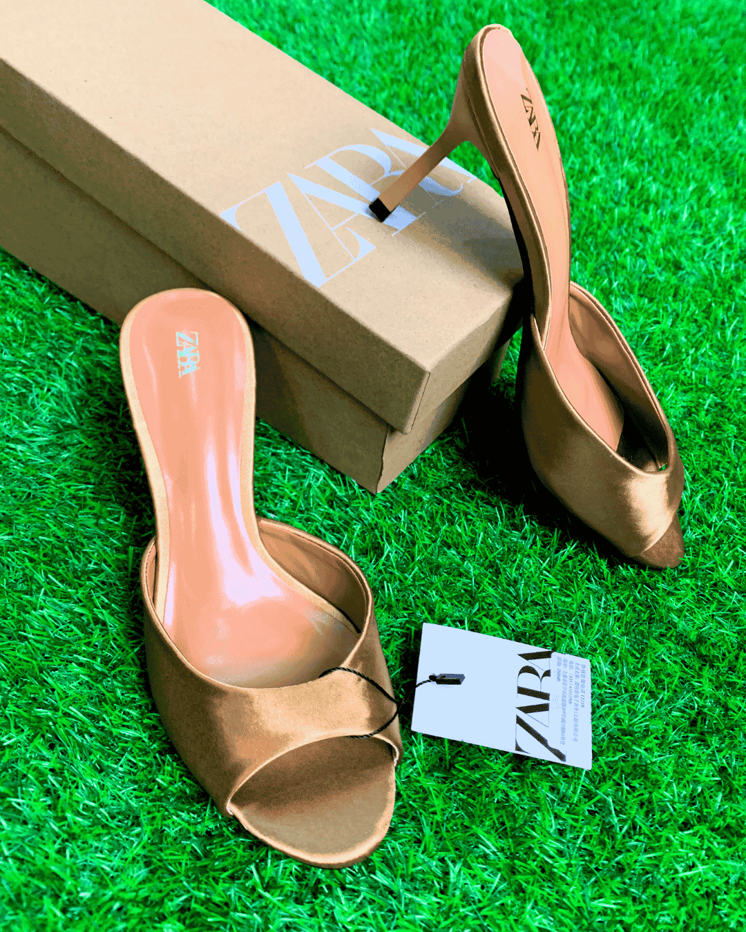 Zara Goddess Slide Heels