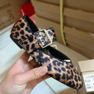 Zara Leopard Mary Jane Flats