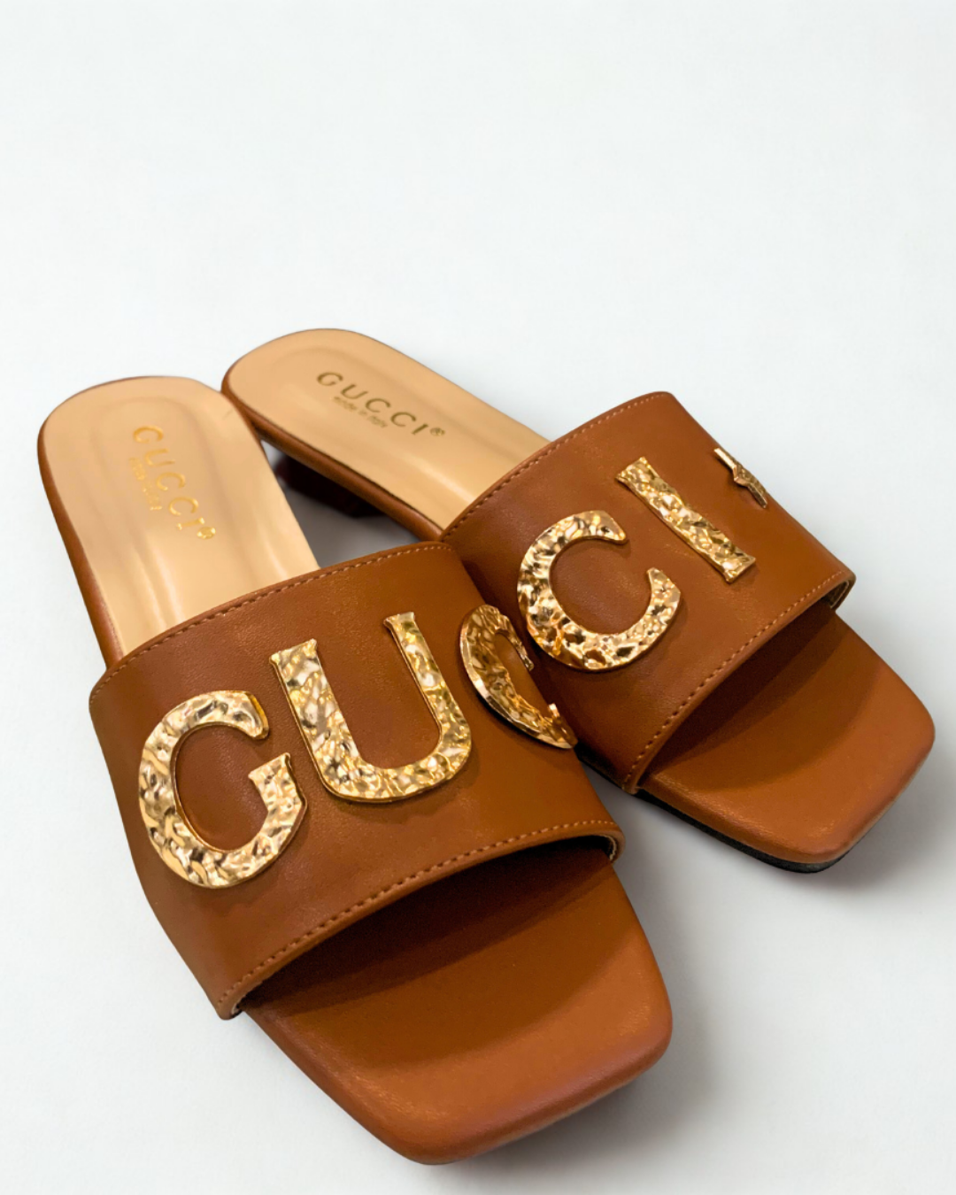 Brown Gucci Sandals