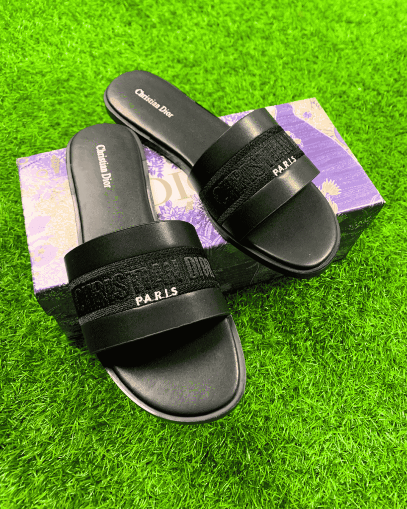 Dior Black Slides