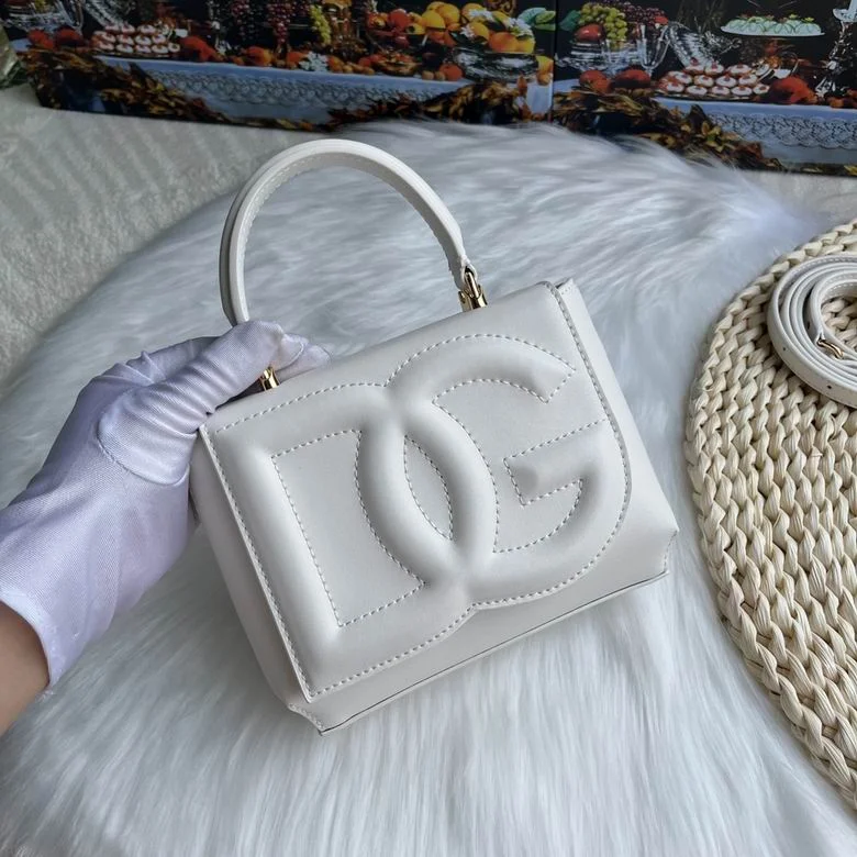 Dolce & Gabbana White Leather Bag