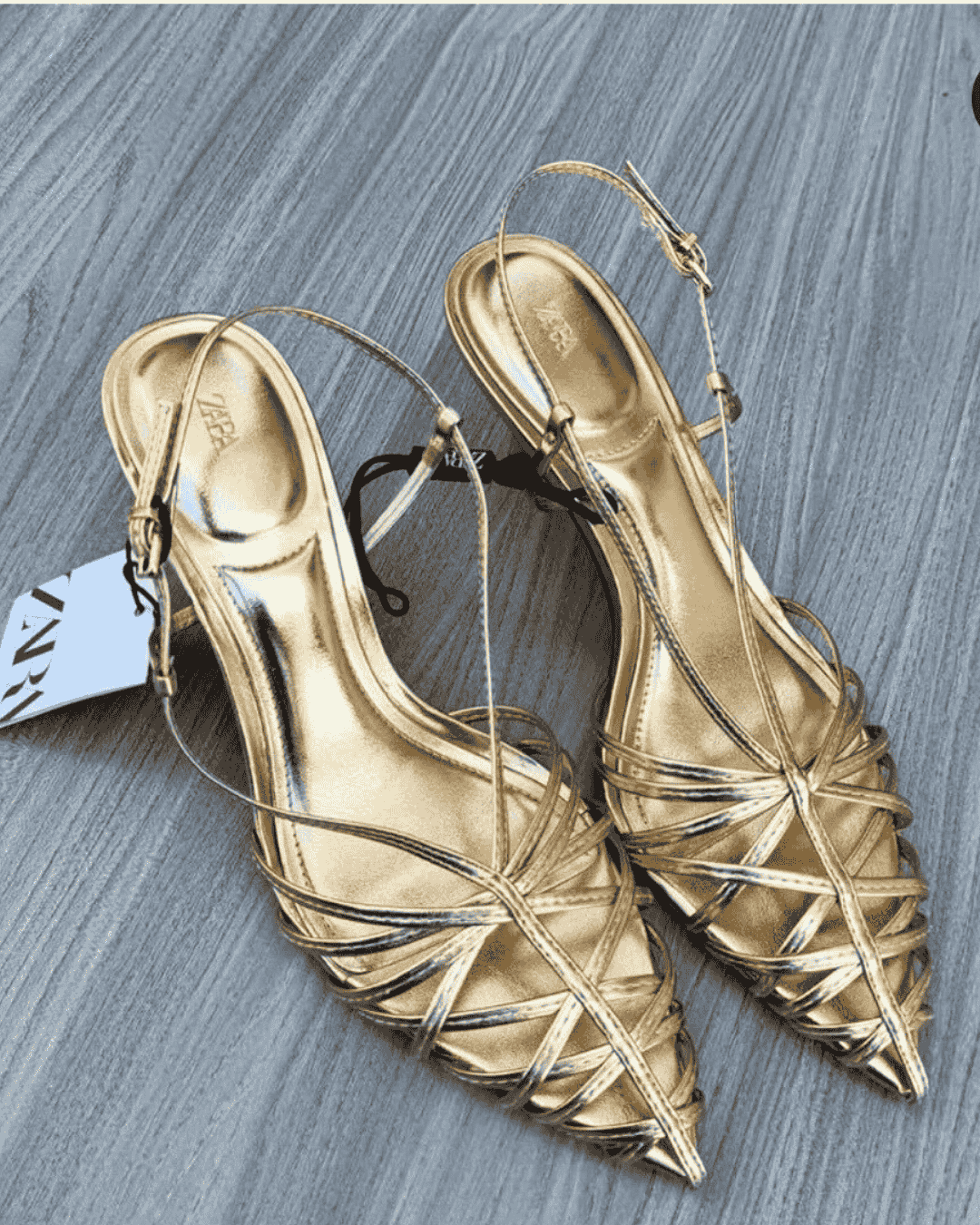 Zara High-Heel Cage Sandals