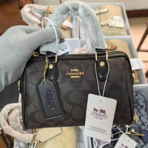 Coach Mini Rowan Satchel – Classic Black in Signature Canvas