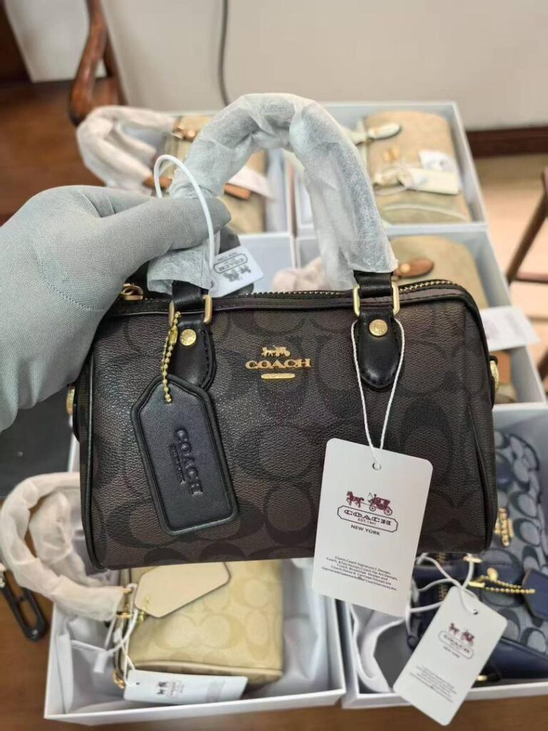 Coach Mini Rowan Satchel – Classic Black in Signature Canvas