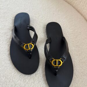 Christian Dior CD Logo Flat Sandals