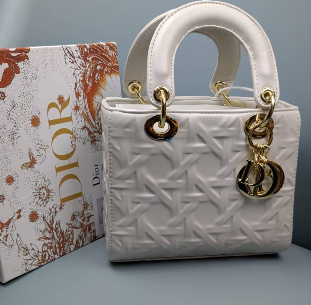 White Mini Lady Dior Handbag