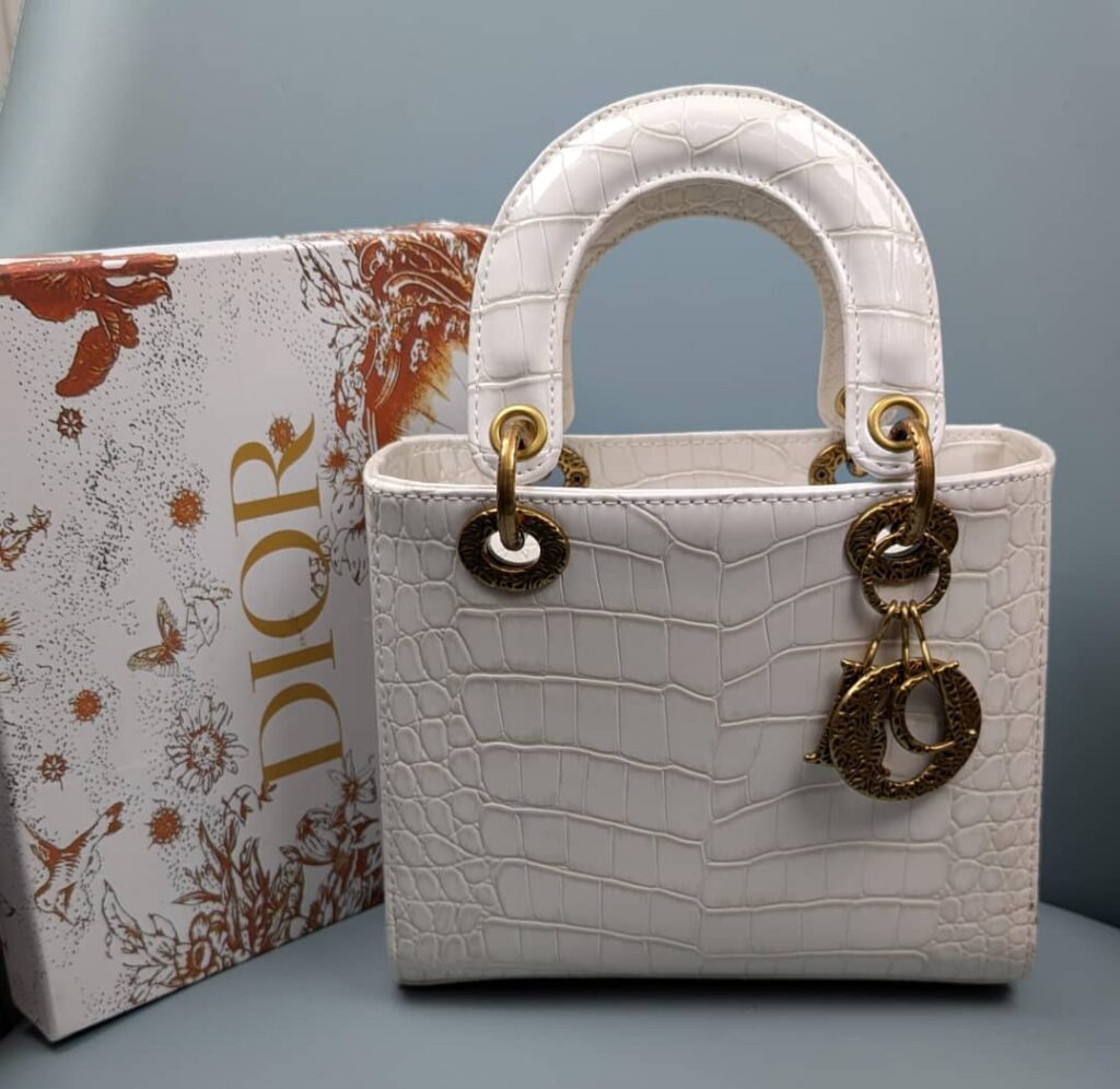Mini Lady Dior in White
