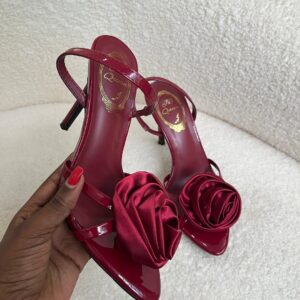 Rose Floral Embellished Stiletto Heels