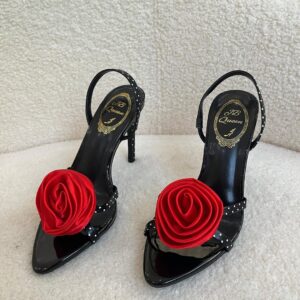 Rose Floral Embellished Stiletto High Heels