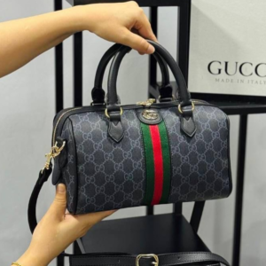 Gucci Ophidia Medium Boston Bag – Beige GG Supreme Canvas