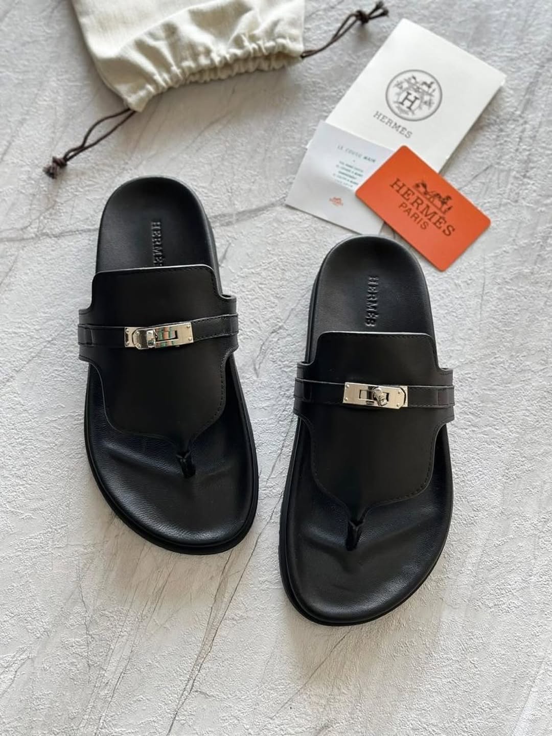 Hermès Empire Sandals – Black