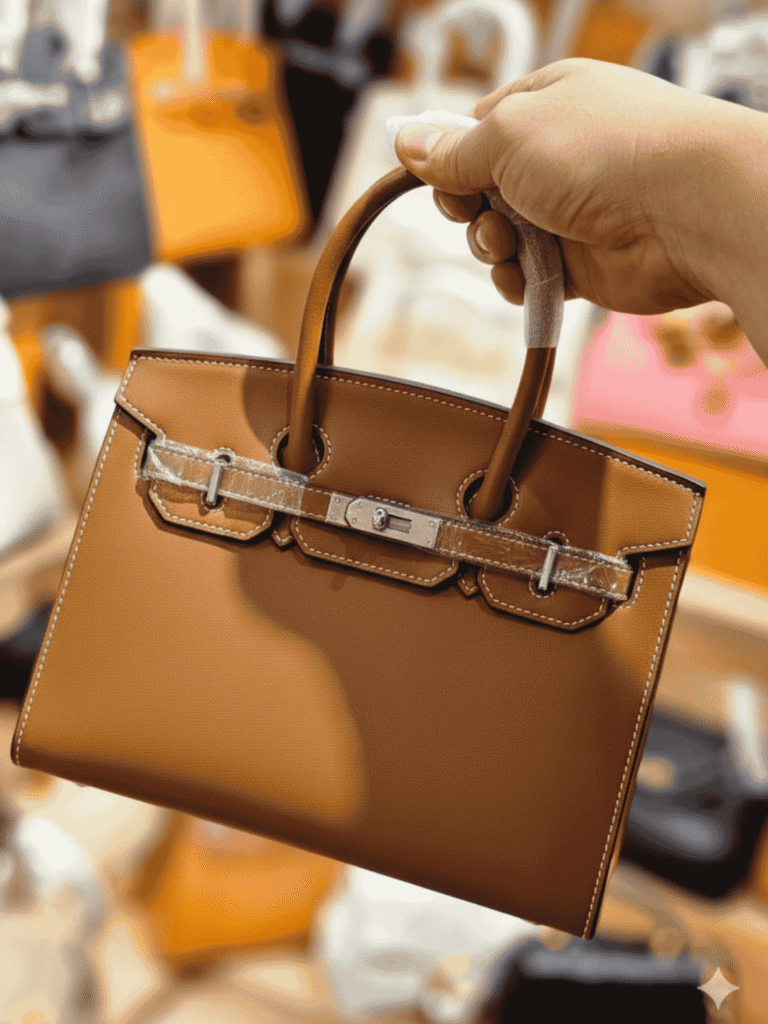 Brown Hermès Birkin 25 Sellier Bag
