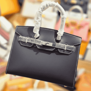 Black Hermès Birkin 25 Sellier Bag