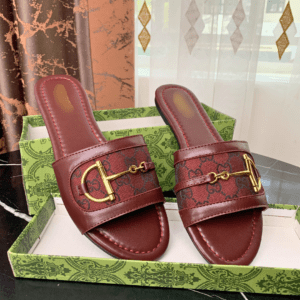 Wine Gucci Women’s Slide Sandals