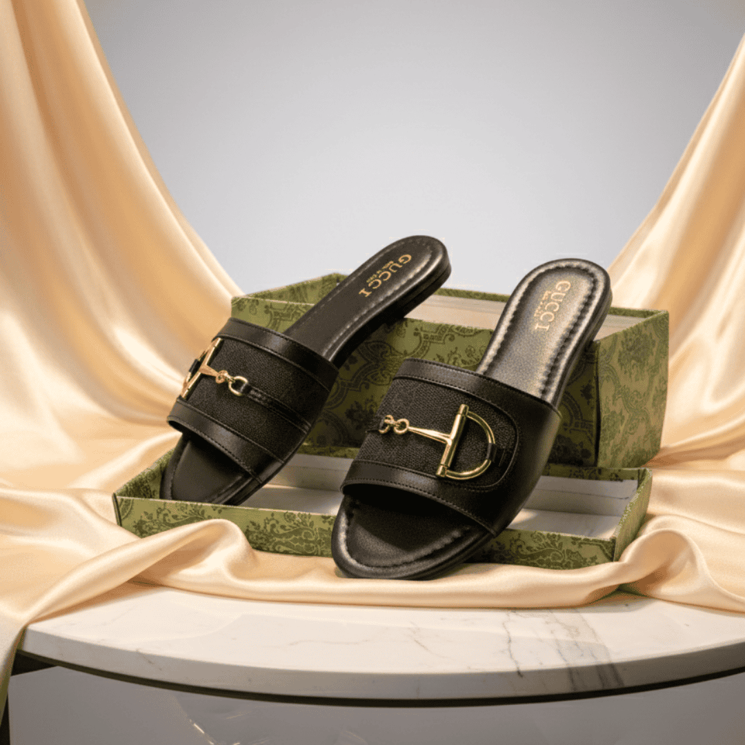 Black Gucci Women’s Slide Sandals