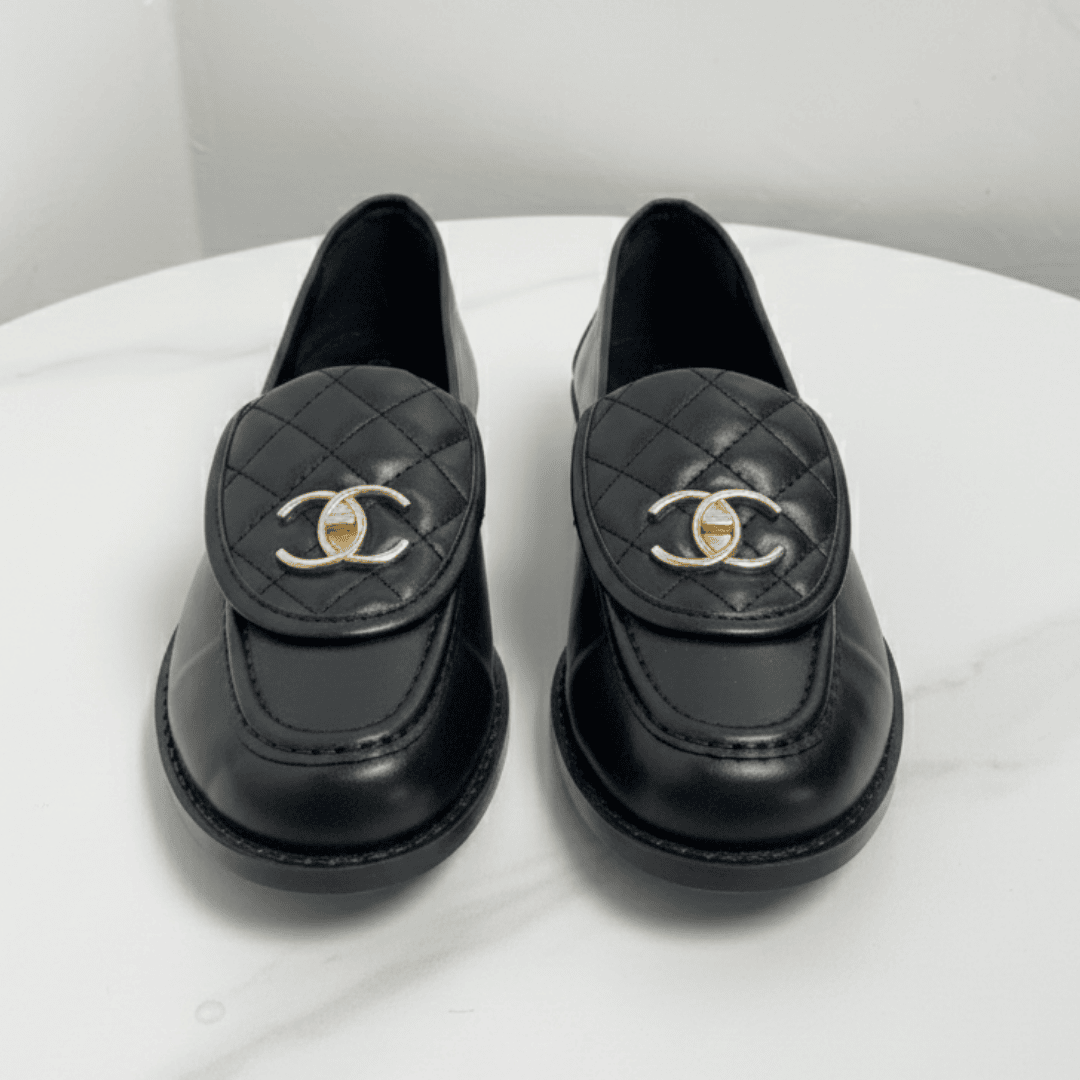 Black Chanel Loafers