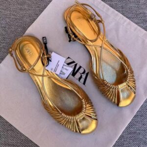 Gold Zara Sandals