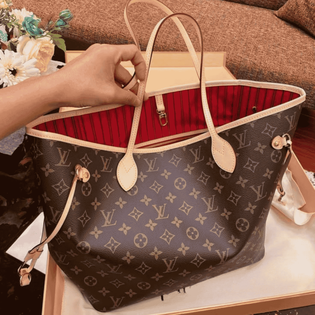 LV Neverfull MM Monogram Canvas Tote Bag