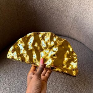Molten Sculpt Clutch – Gold Edition