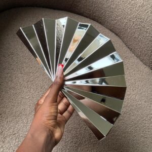 Sculpted Mirror Clutch Bag