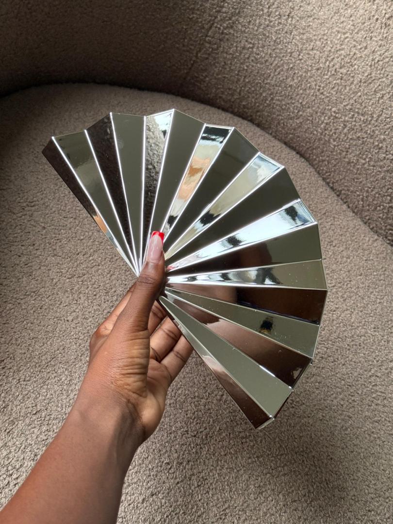 Sculpted Mirror Clutch Bag