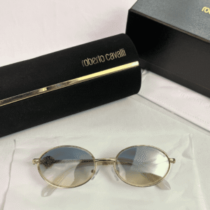 Roberto Cavalli-Style Oval Metal Shades