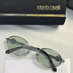 Roberto Cavalli-Style Oval Metal Shades