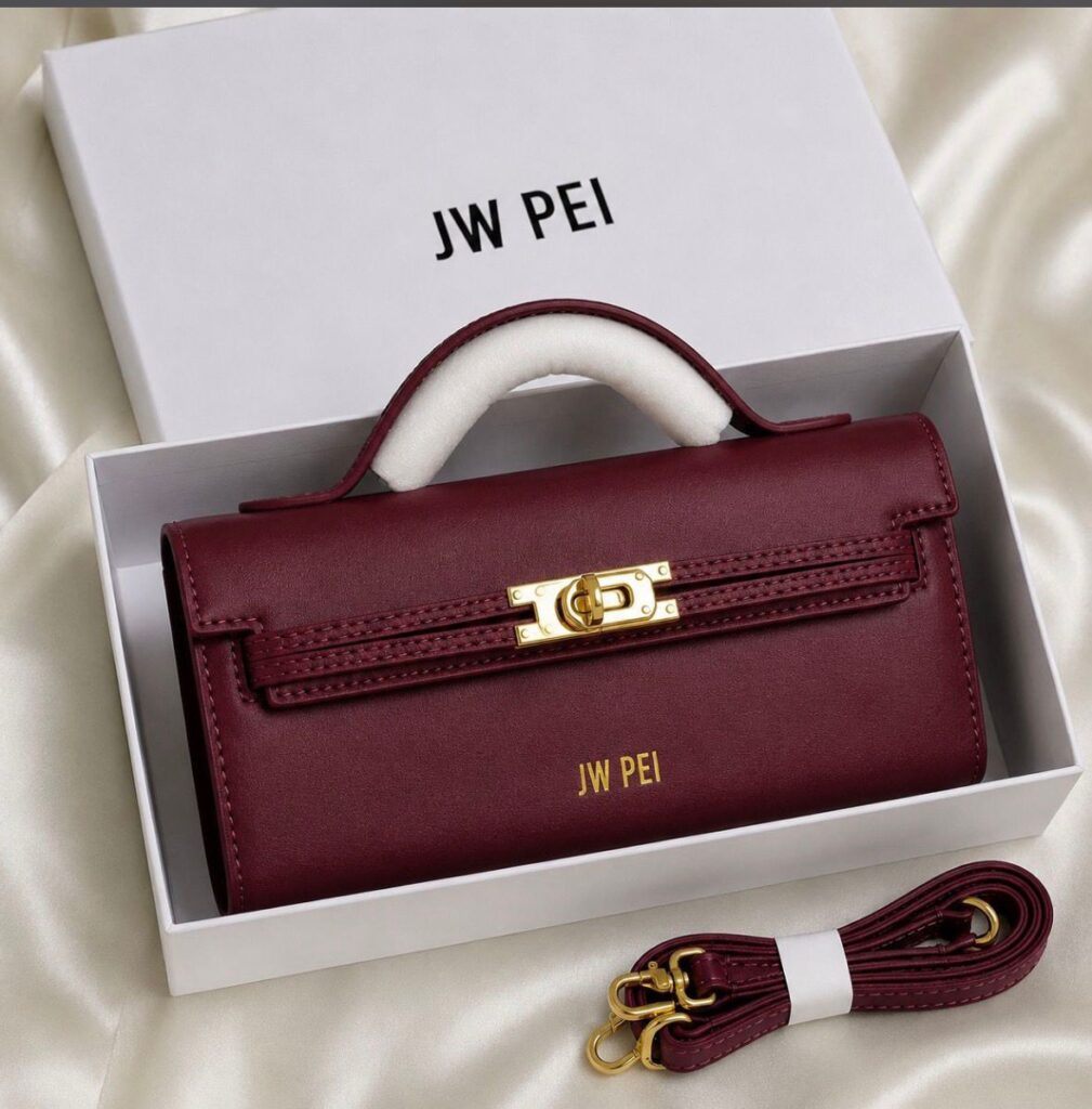 Wine Red Luxe Top Handle Handbag