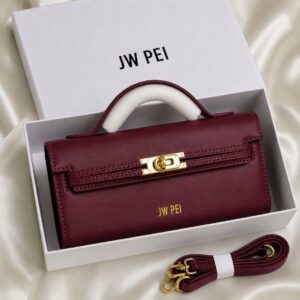 Wine Red Luxe Top Handle Handbag